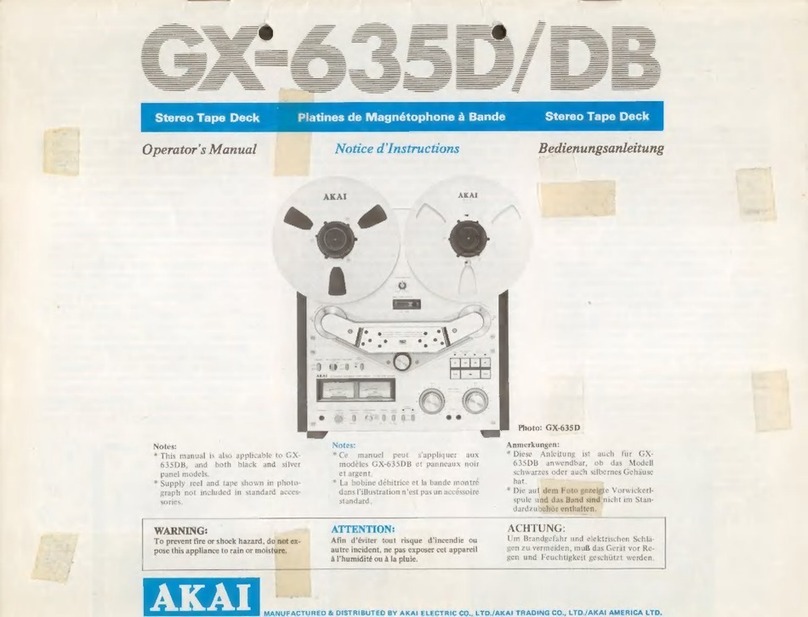 Akai GX-635D User manual