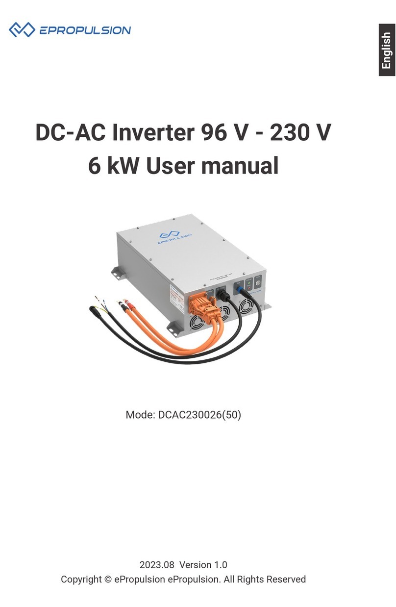 ePropulsion DCAC230026 user manual