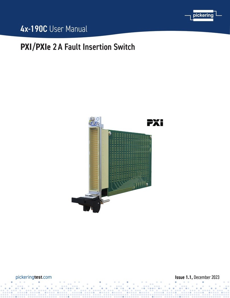 Pickering 4-190C Series User manual Pickering 4-190C Series User manual