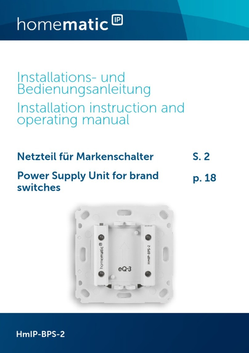 HomeMatic HmIP-BPS-2 Installation instructions and operating manual