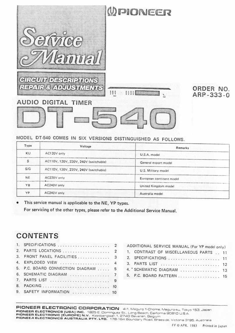Pioneer DT-540 User manual