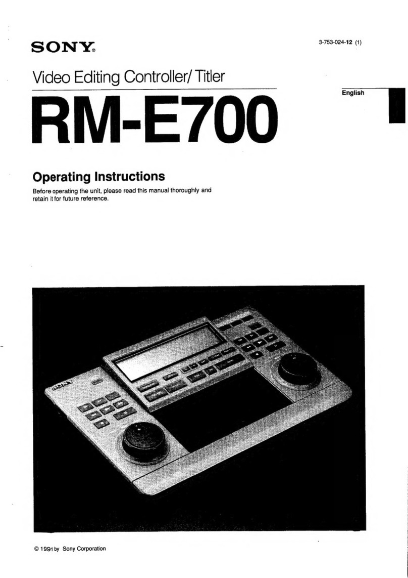Sony RM-E700 User manual