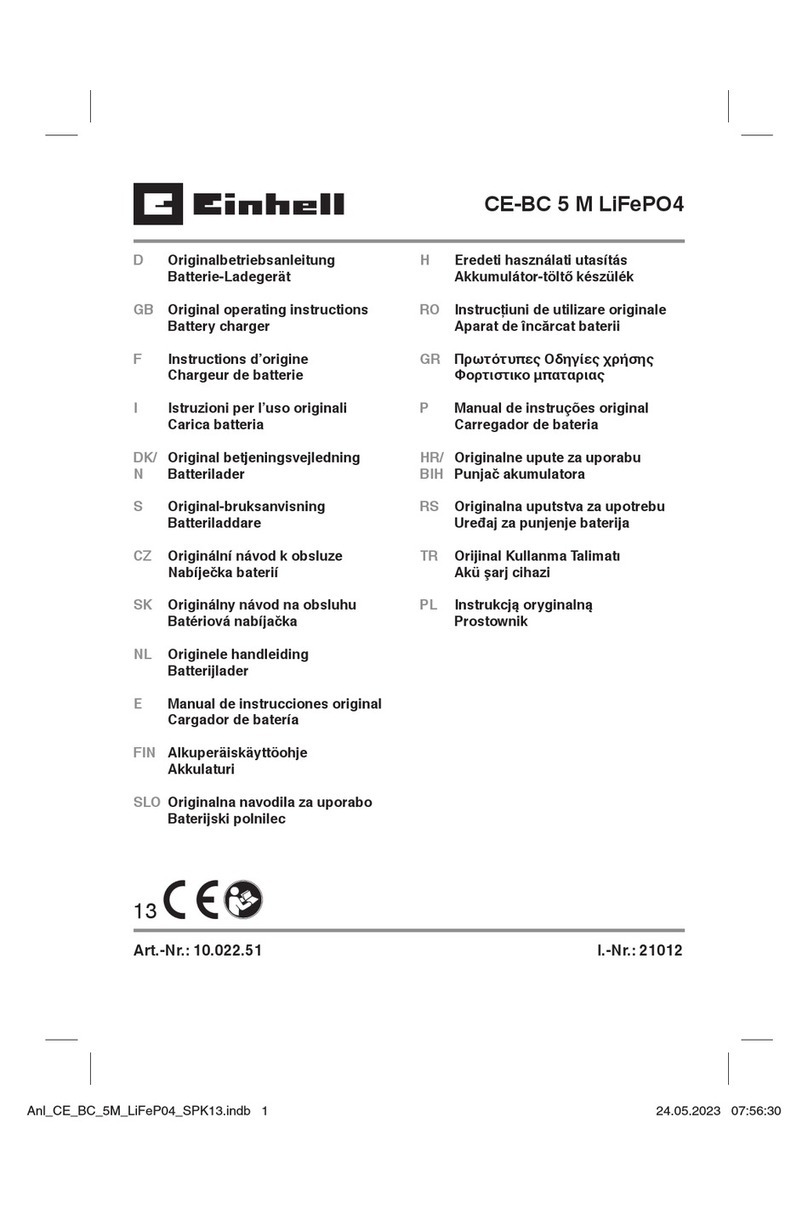 EINHELL CE-BC 5 M LiFePO4 User manual