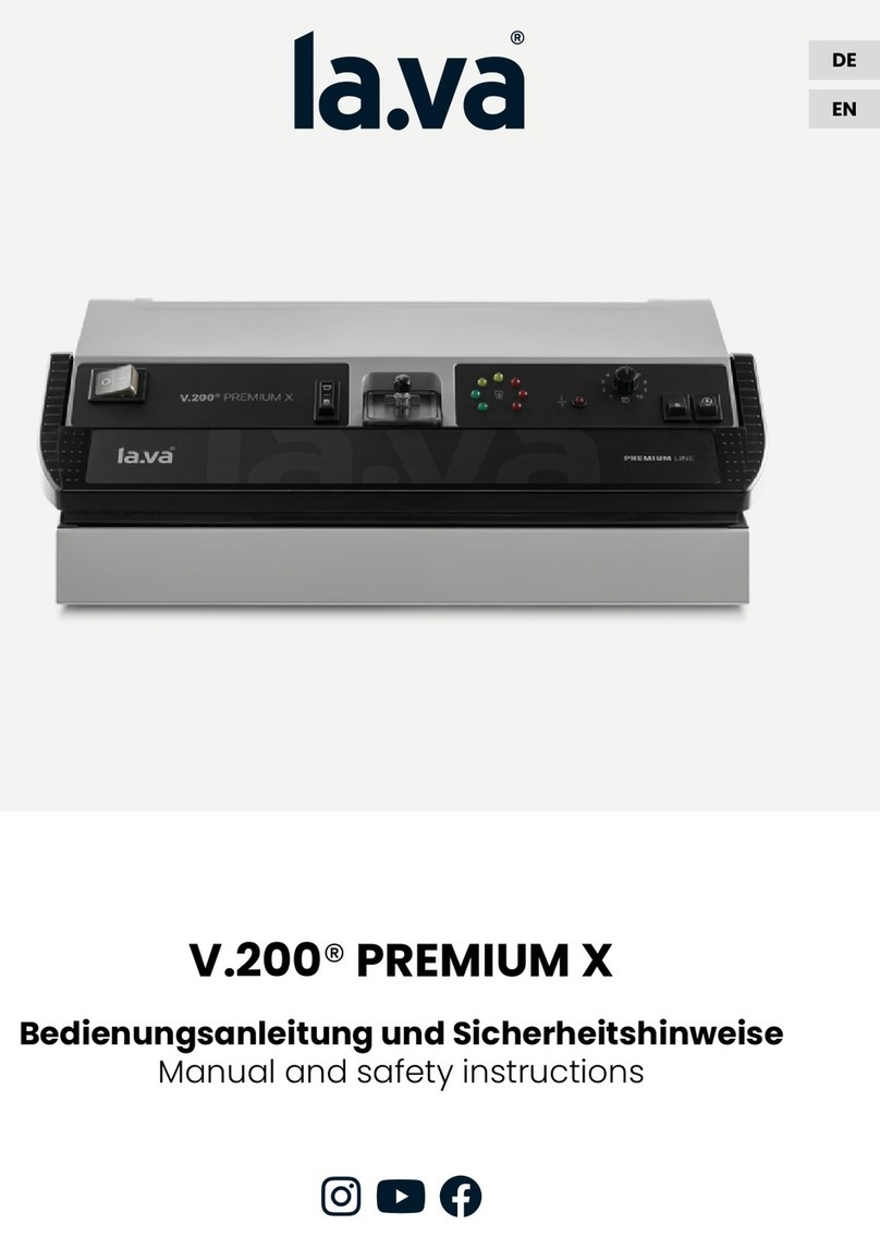 Lava PREMIUM X V.200 Manual and safety instructions