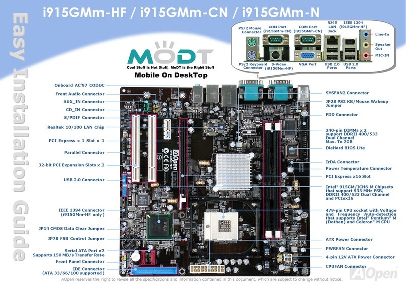 AOpen i915GMm-HF Datasheet