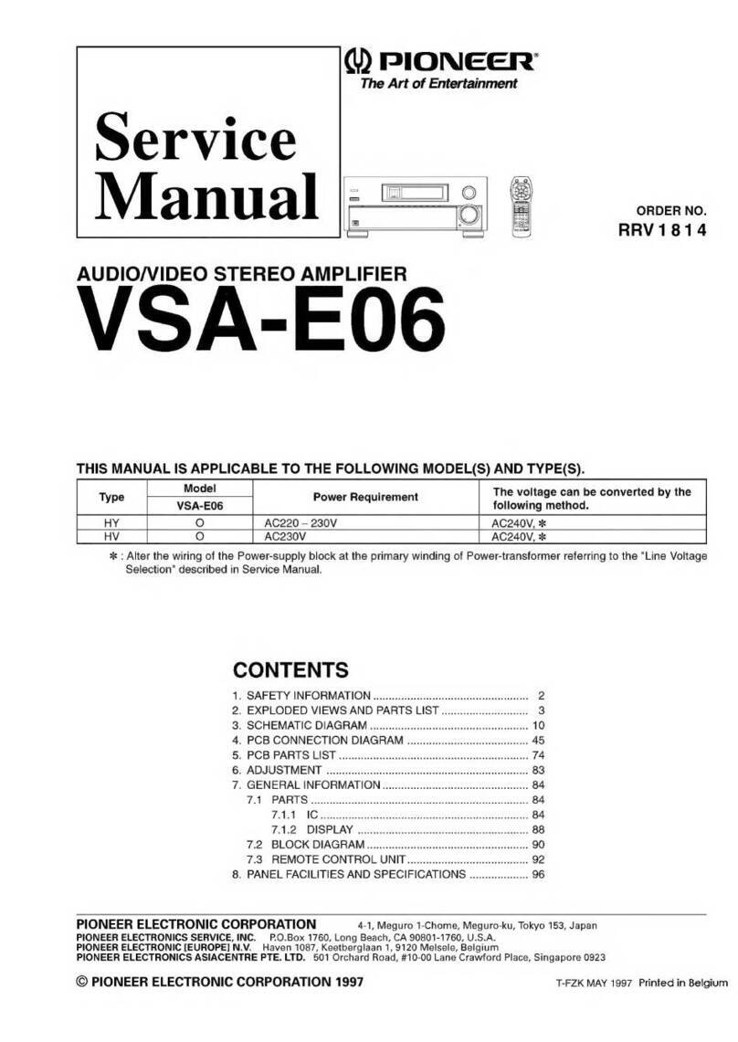 Pioneer VSA-E06 User manual