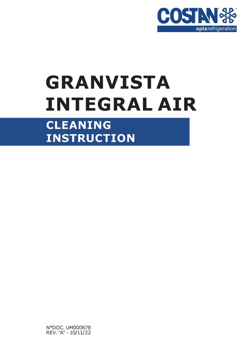 Costan GRANVISTA INTEGRAL AIR Cleaning instruction