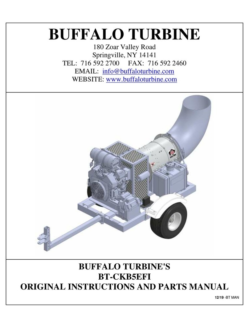 BUFFALO TURBINE BT-CKB5EFI Original instructions and parts manual