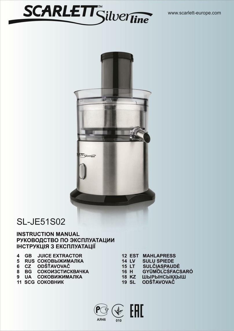 Scarlet Tech Silver SL-JE51S02 instruction manual