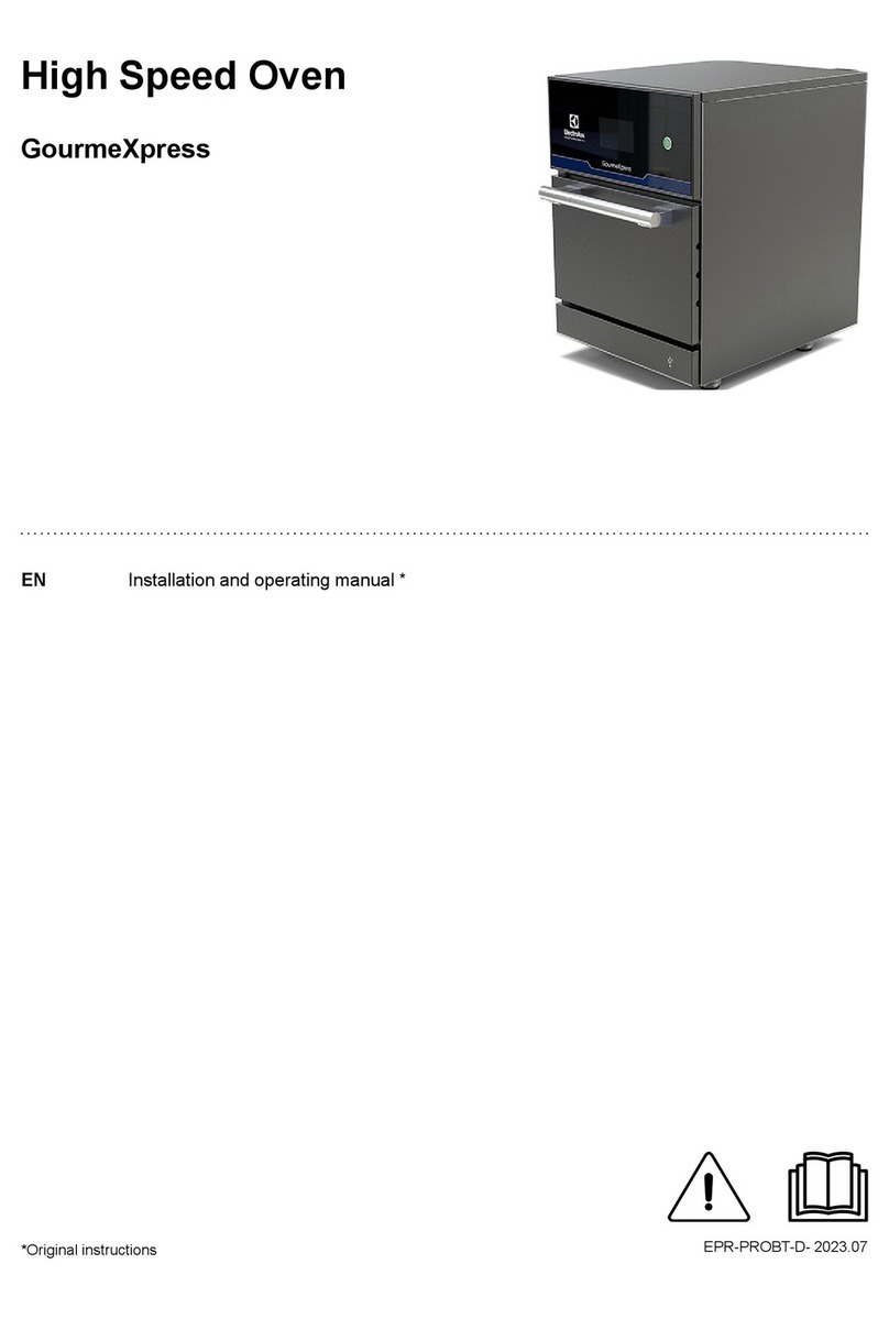 Electrolux GourmeXpress Installation and operating manual