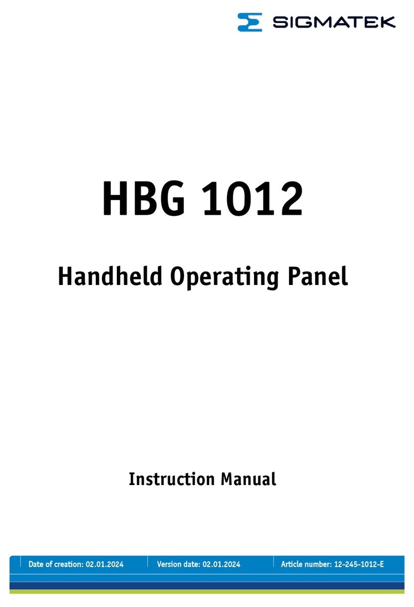 SIGMA TEK HBG 1012 User manual
