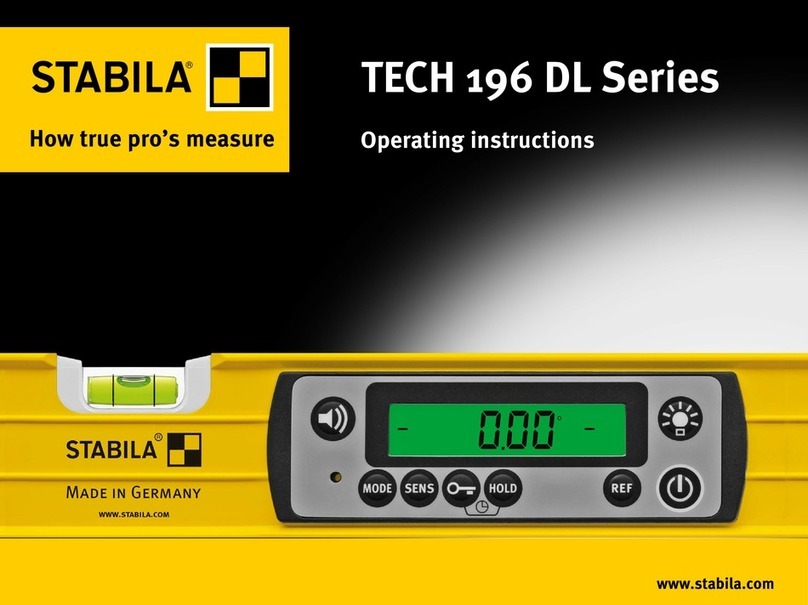 Stabila TECH 196 DL Series operating instructions