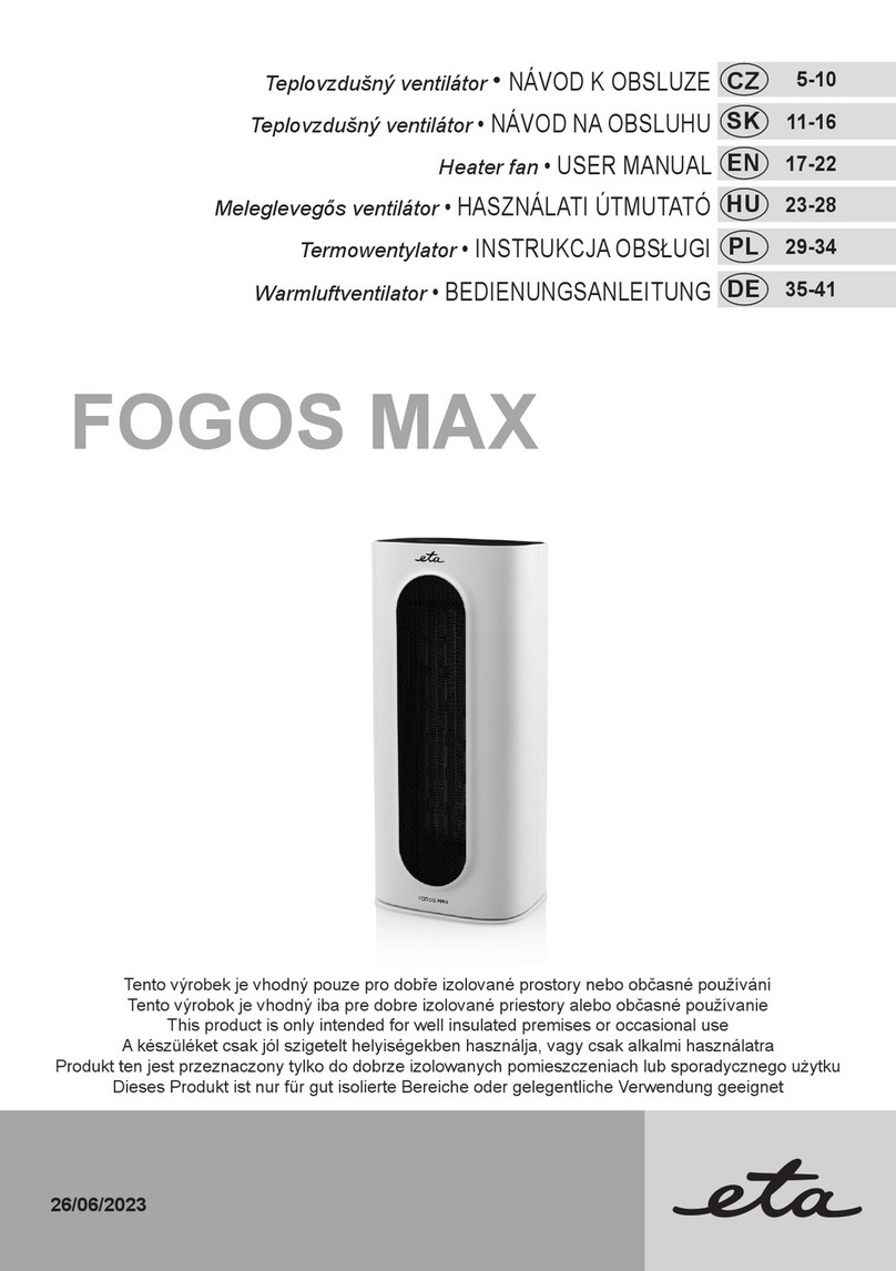 eta FOGOS MAX user manual