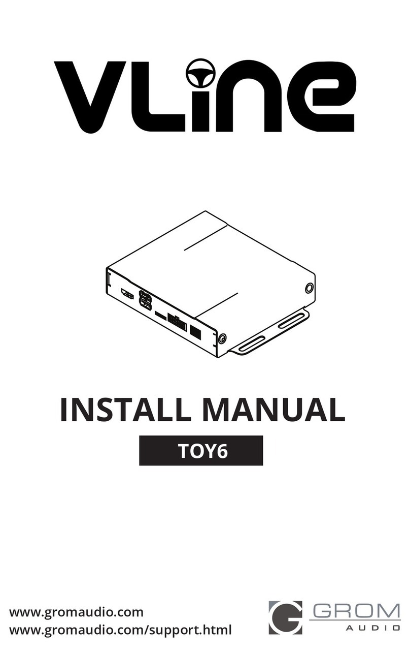 GROM Audio VLINE TOY6 Install manual
