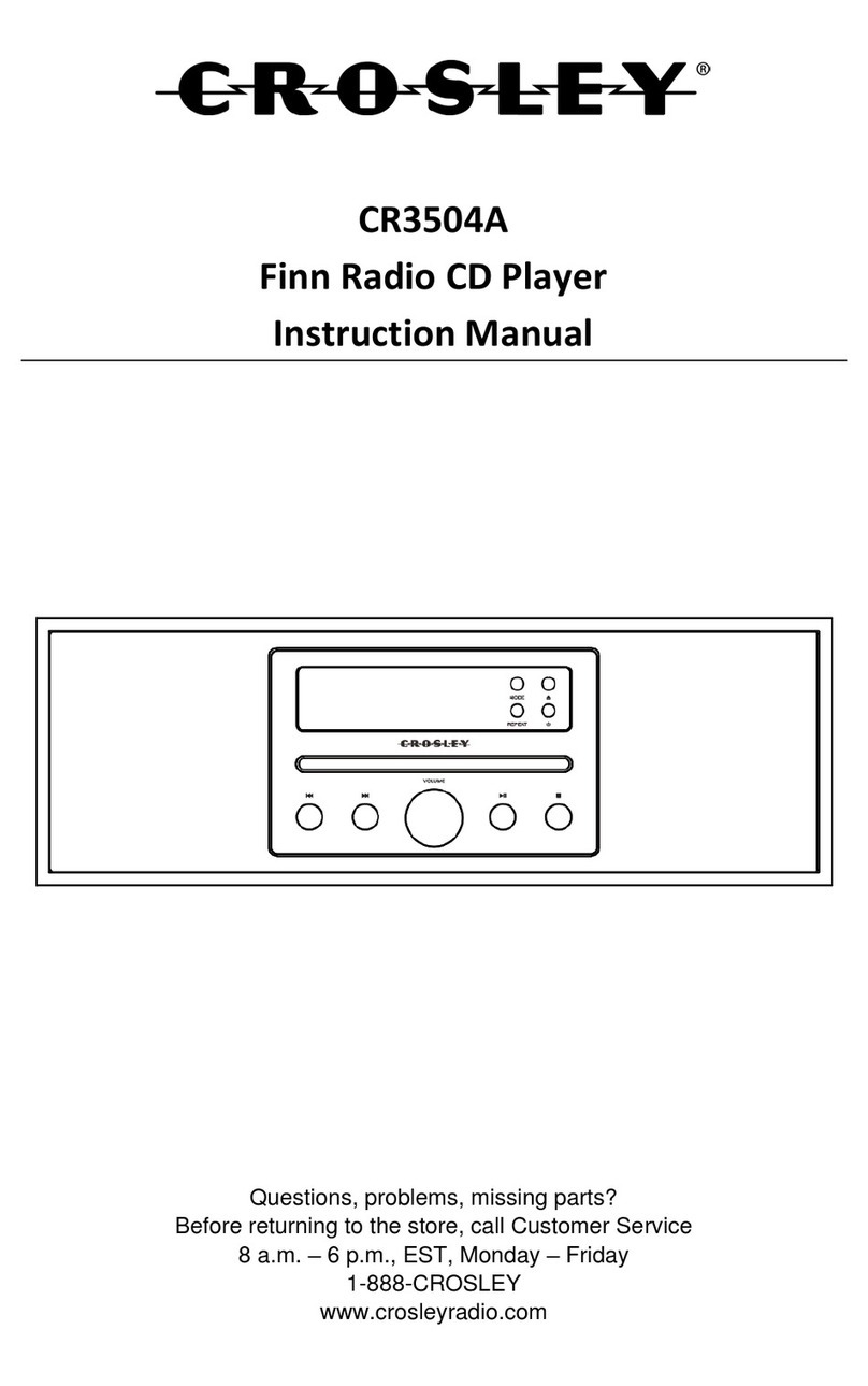 Crosley CR3504A instruction manual