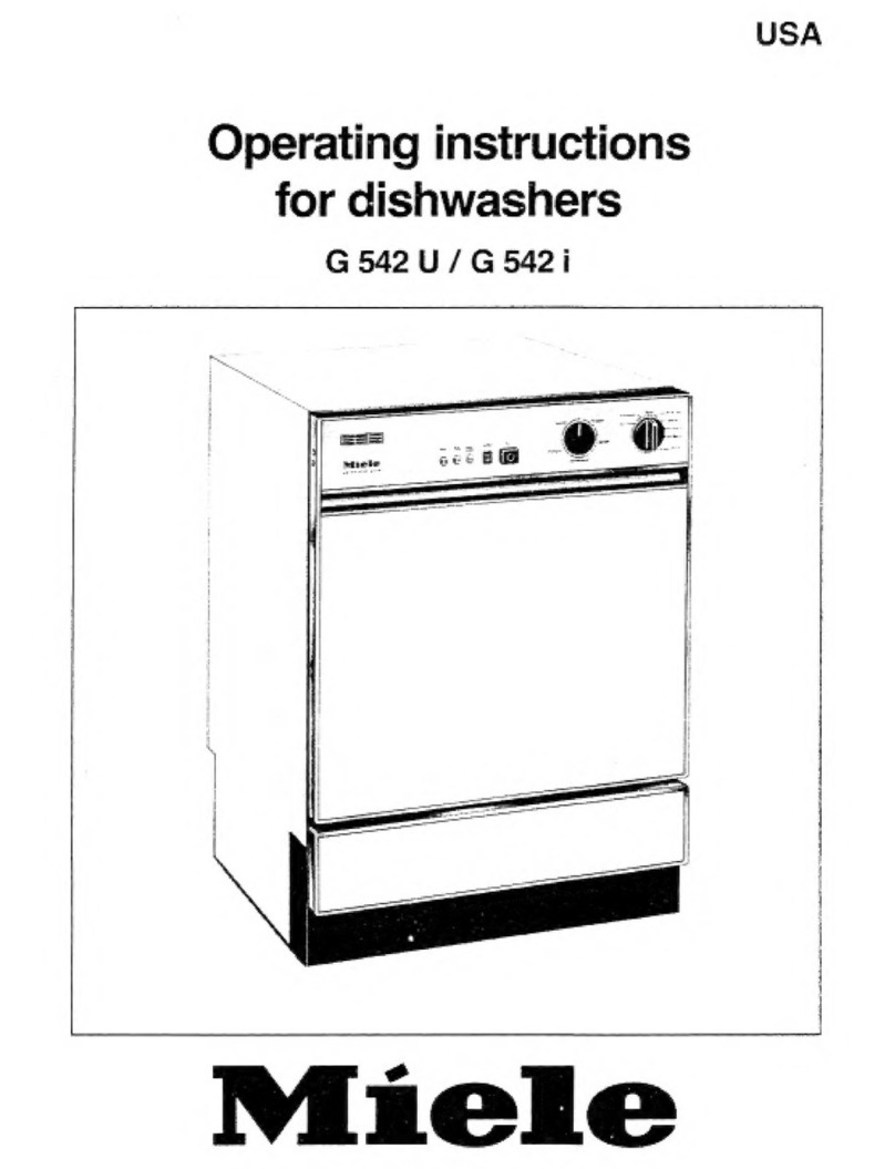Miele G 542 U operating instructions