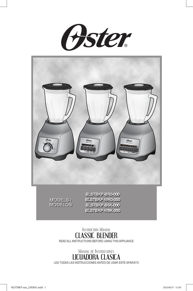 Oster BLSTBKP-BR0-000 User manual Oster BLSTBKP-BR0-000 User manual