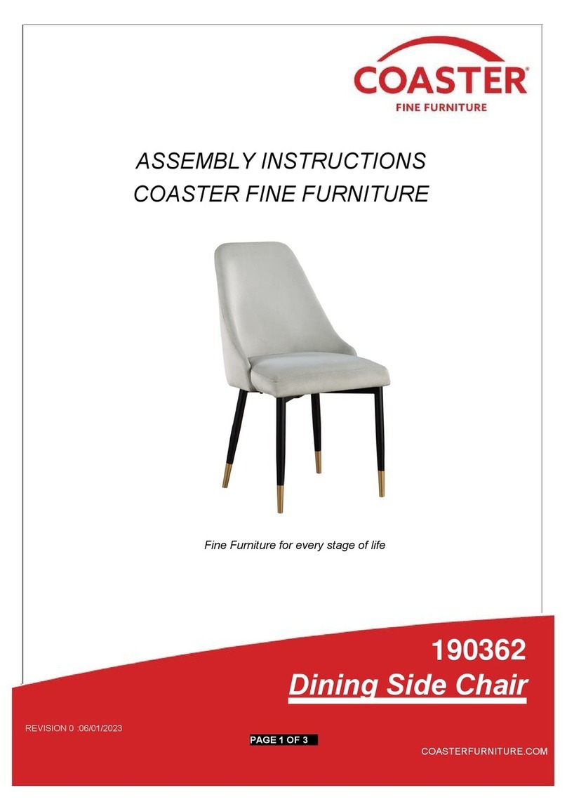 Coaster Gabrielle 190362 Assembly instructions