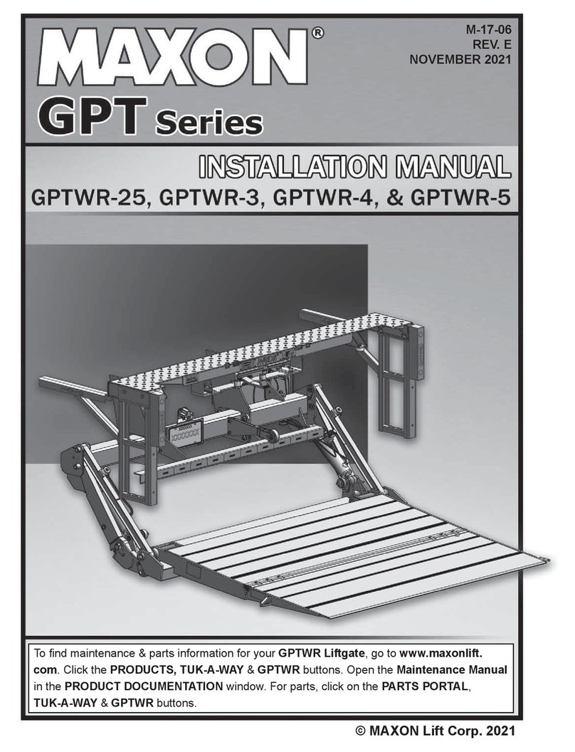 Maxon Tuk-A-Way GPT Series User manual Maxon Tuk-A-Way GPT Series User manual