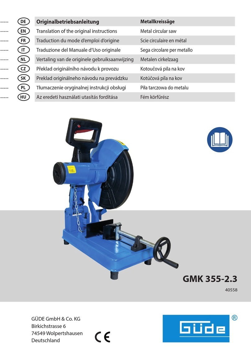 GÜDE GMK 355-2.3 Translation of the original instructions