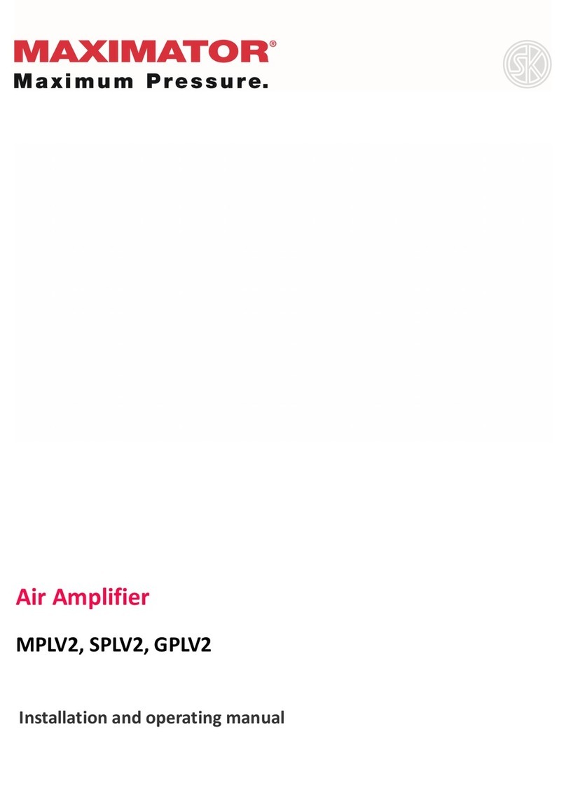 MAXIMATOR MPLV2 Installation and operating manual