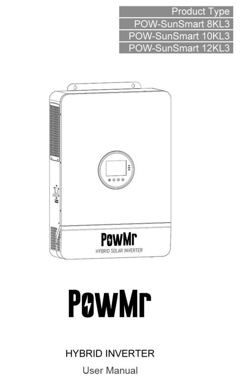 PowMr POW-SunSmart 8KL3 User manual PowMr POW-SunSmart 8KL3 User manual