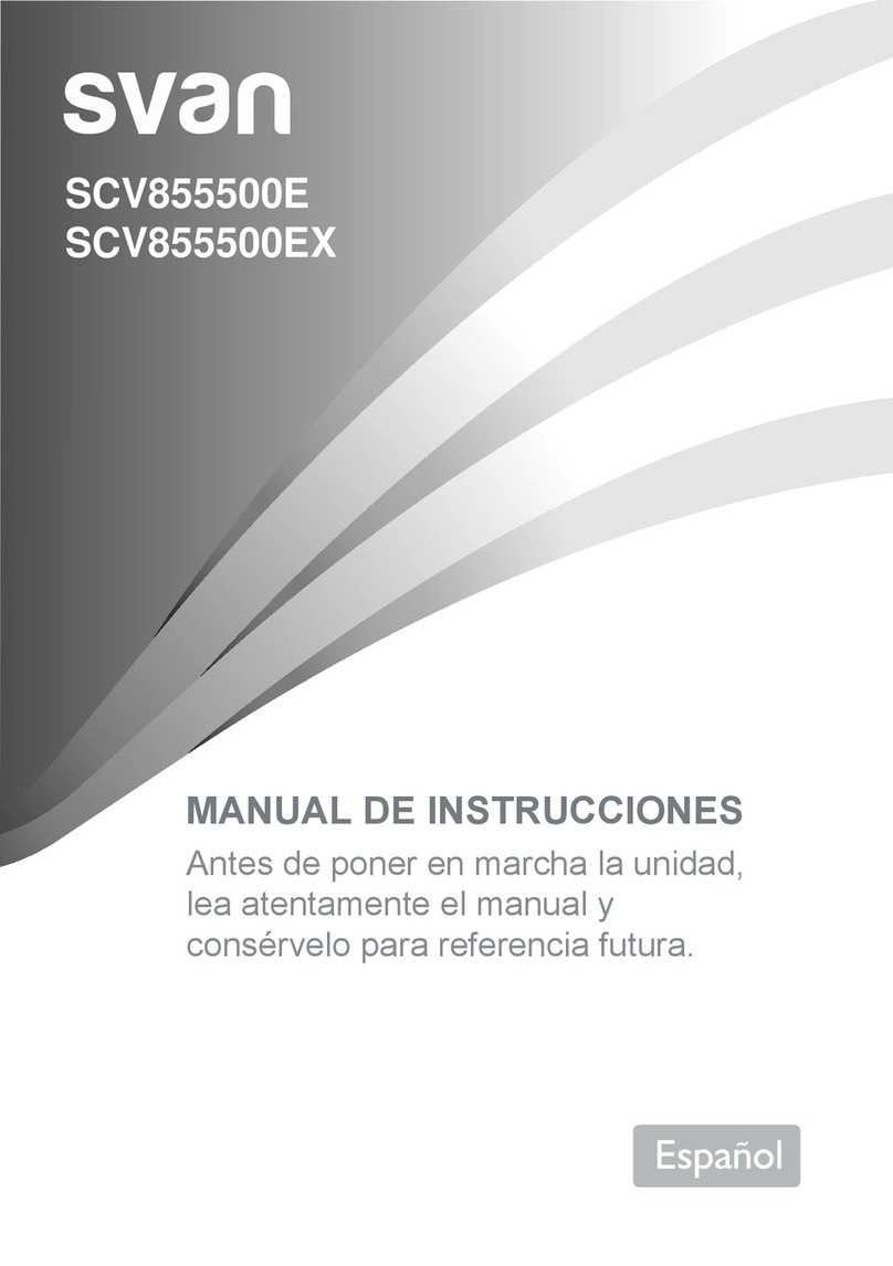 Svan SCV855500EX Mounting instructions Svan SCV855500EX Mounting instructions