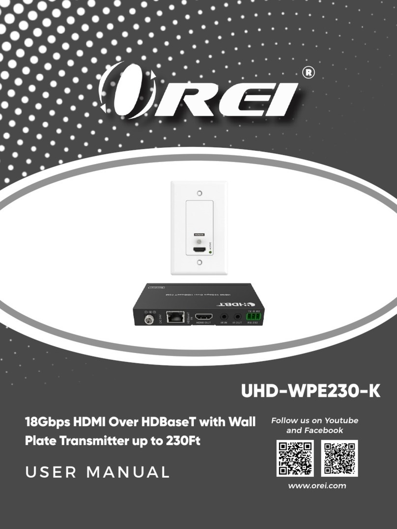 Orei UHD-WPE230-K User manual