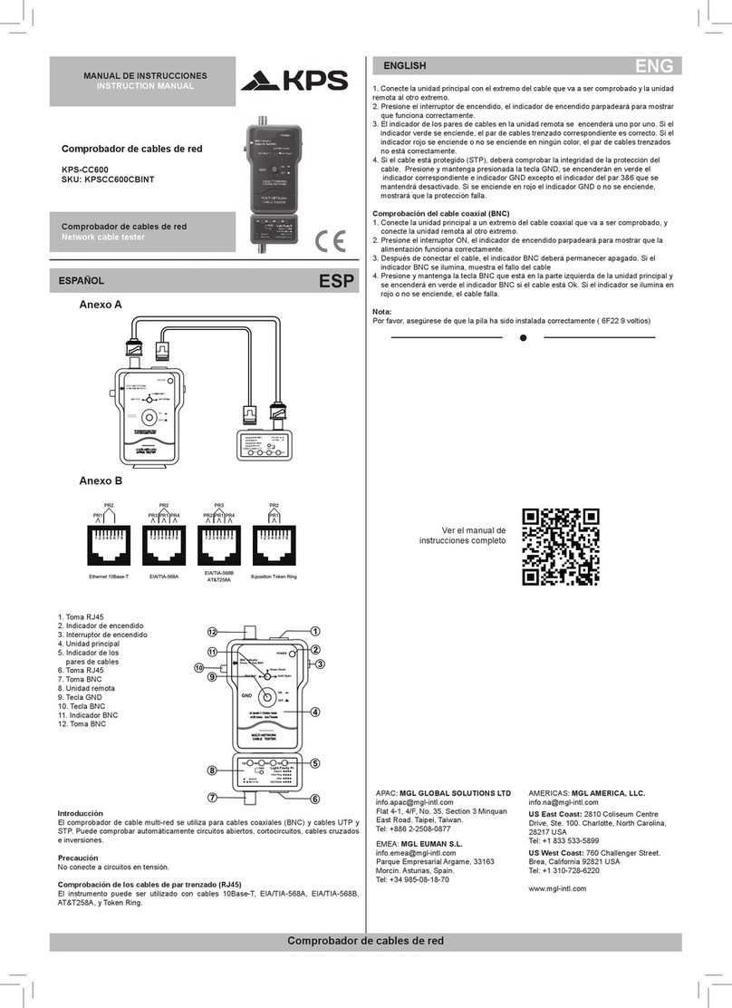 KPS KPSCC600CBINT User manual