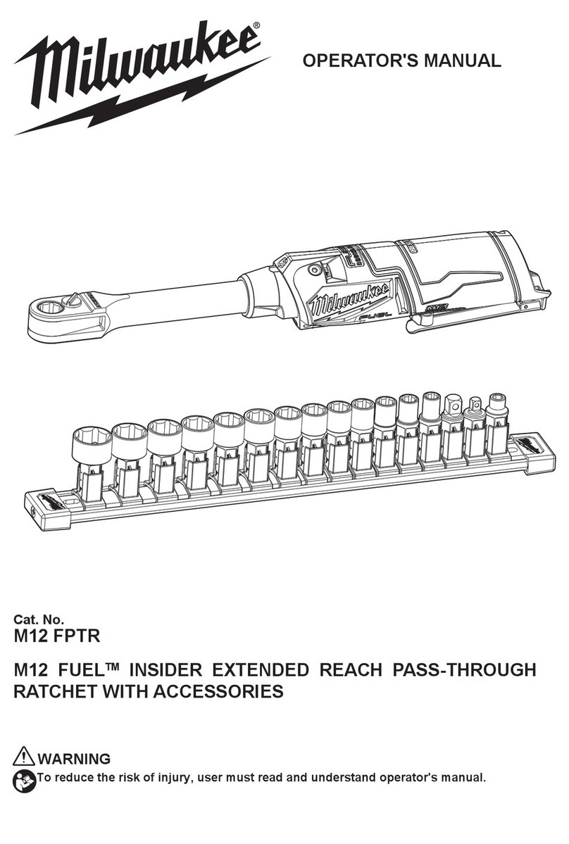 Milwaukee M12 FPTR Operator's manual