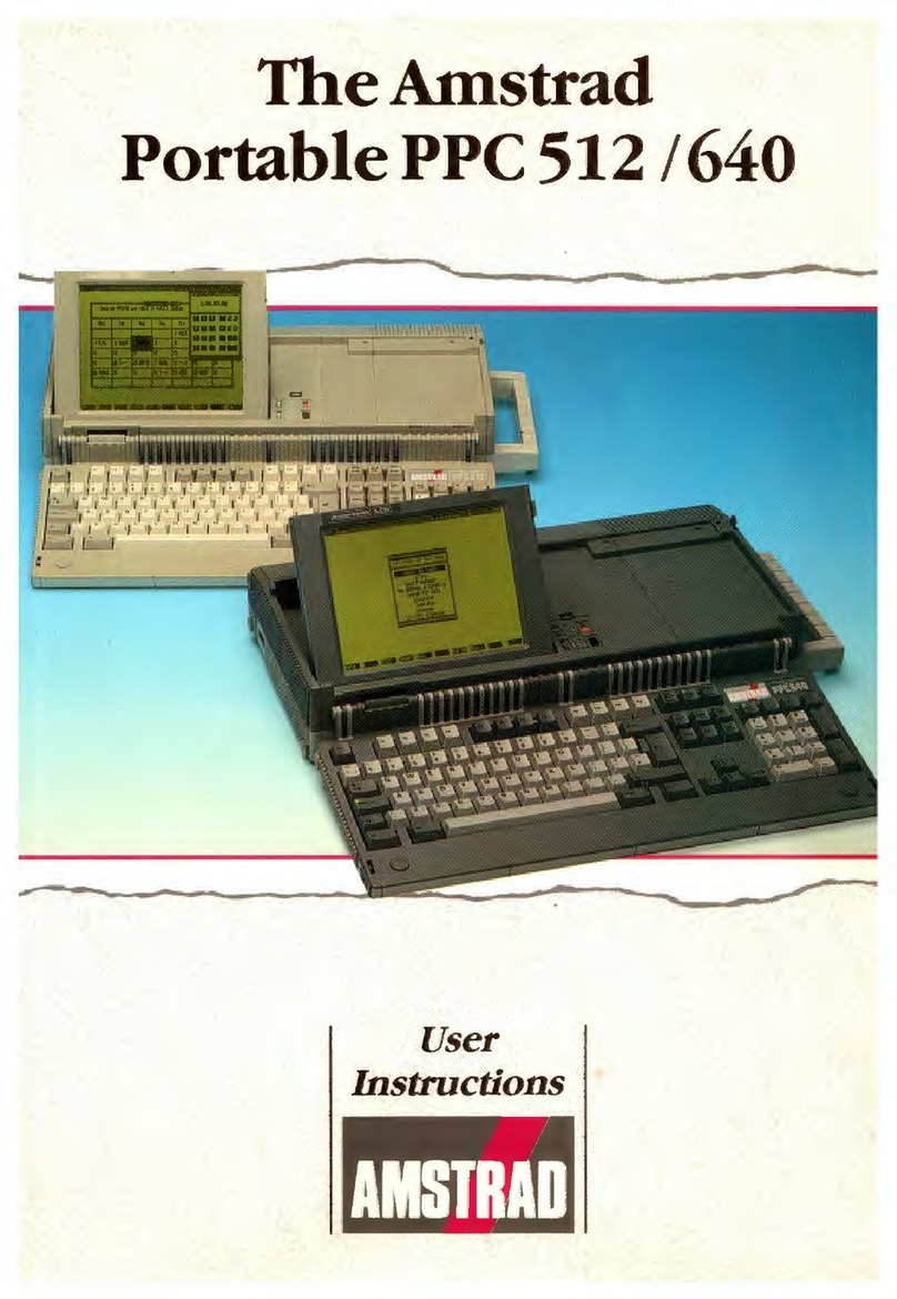 AMSTRAD PPC 512 User instructions