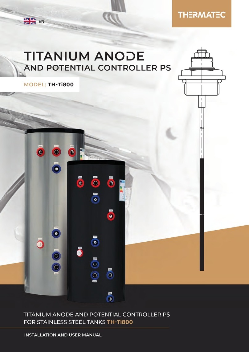 THERMATEC TH-Ti800 Installation and user manual