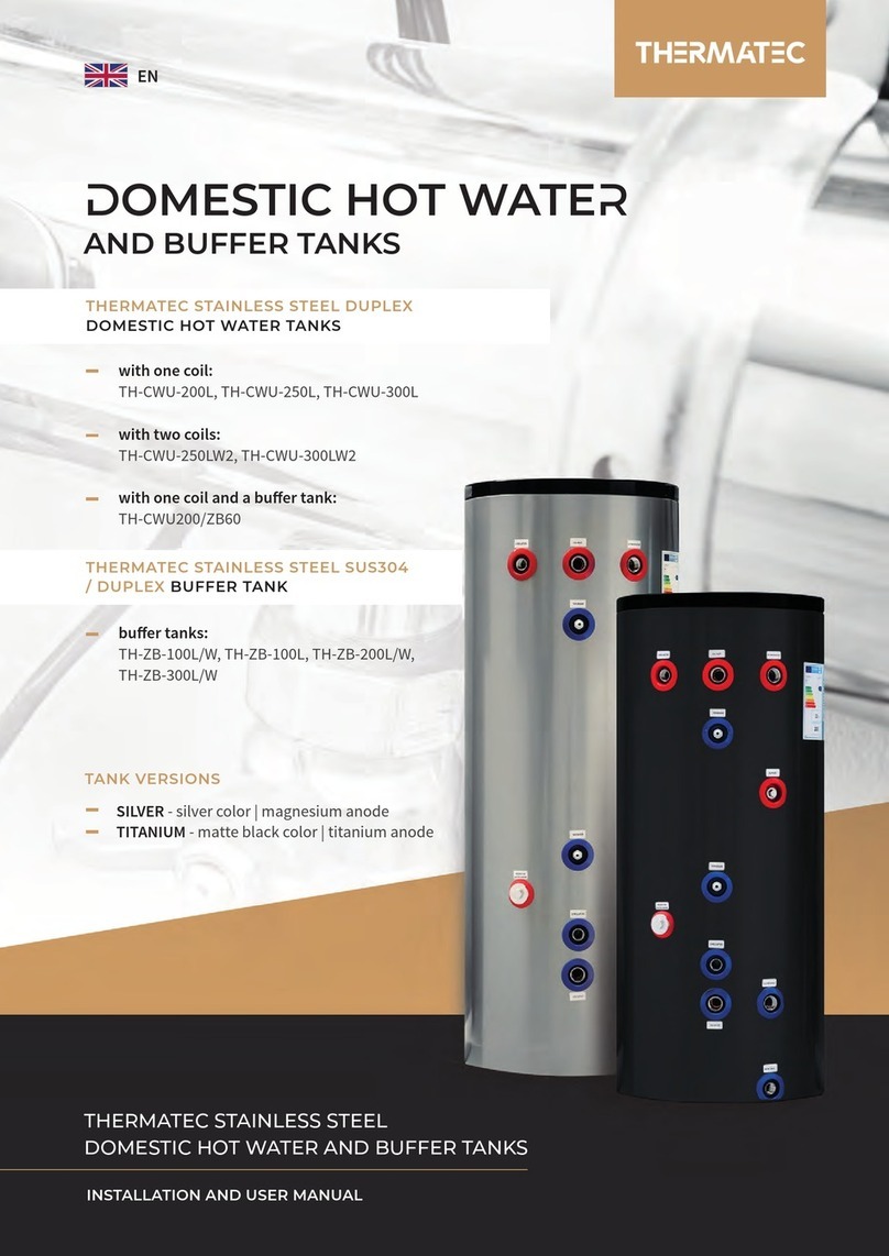 THERMATEC TH-CWU-200L Installation and user manual