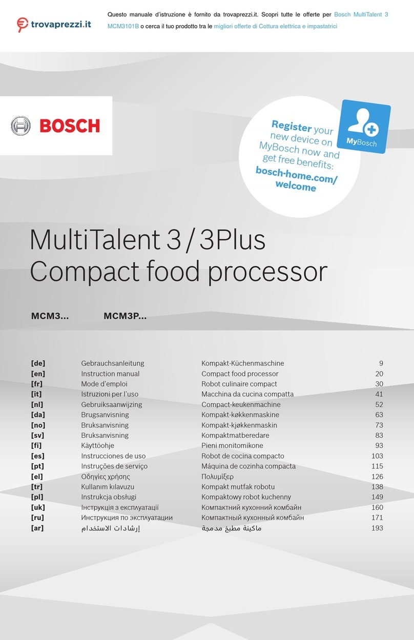 Bosch MCM3P Series instruction manual