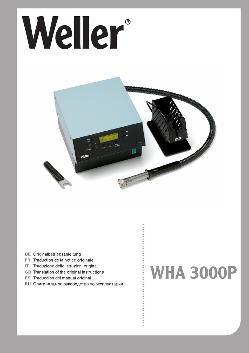 Weller WHA 3000P User manual Weller WHA 3000P User manual