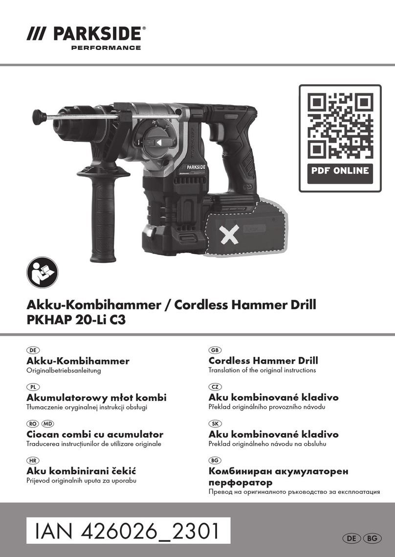Parkside PKHAP 20-Li C3 User manual