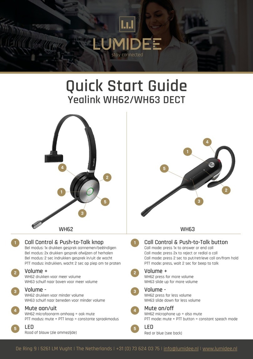 Yealink WH63 quick start guide