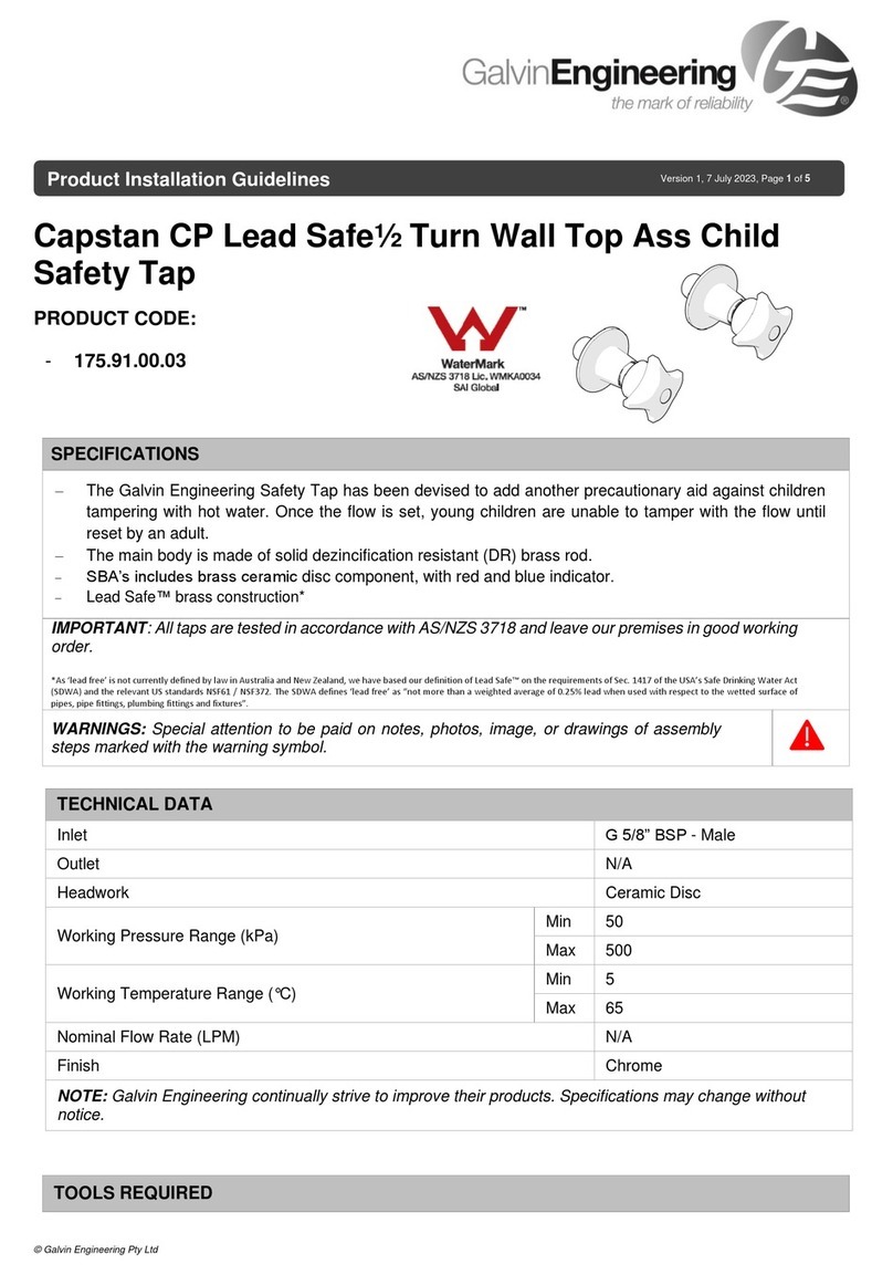 Galvin Engineering Capstan 175.91.00.03 User manual Galvin Engineering Capstan 175.91.00.03 User manual