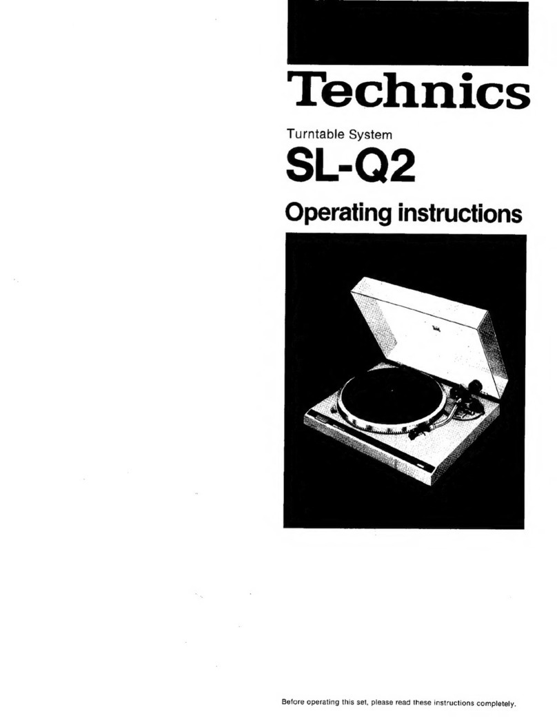 Technics SL-Q2 User manual