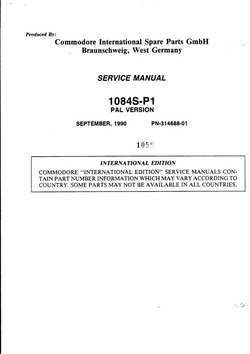 Commodore 1084S-P1 User manual Commodore 1084S-P1 User manual