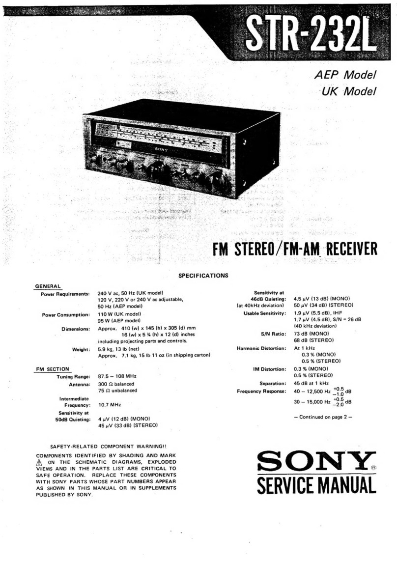 Sony STR-232L User manual