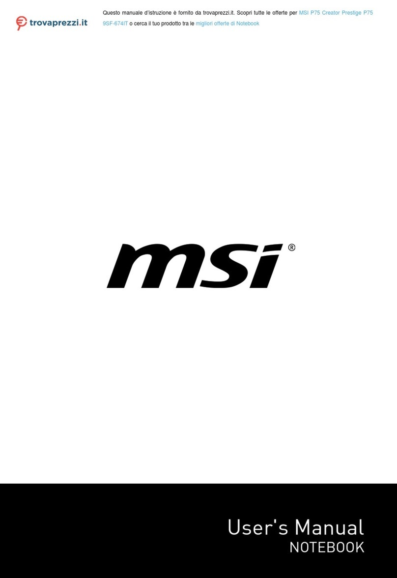 MSI P75 Creator user manual