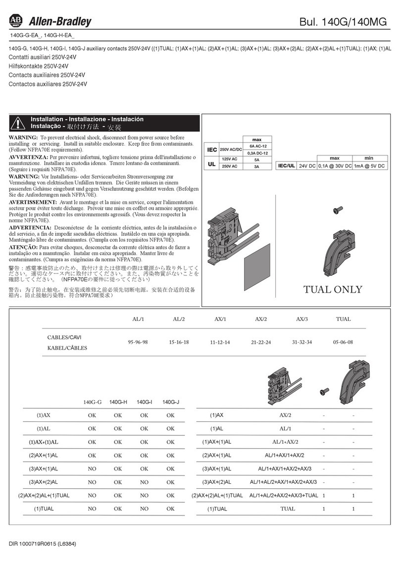 Allen-Bradley 140G-G quick start guide Allen-Bradley 140G-G quick start guide