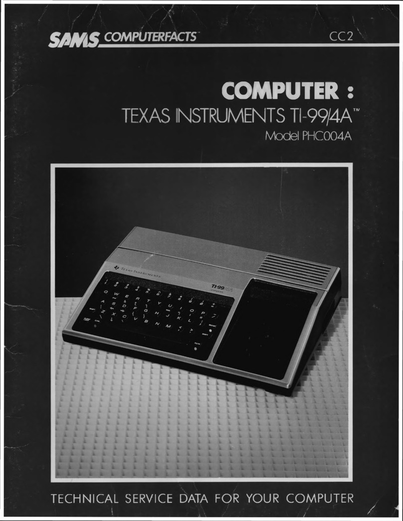 Texas Instruments SAMS TI-99/4A PHC004A User manual