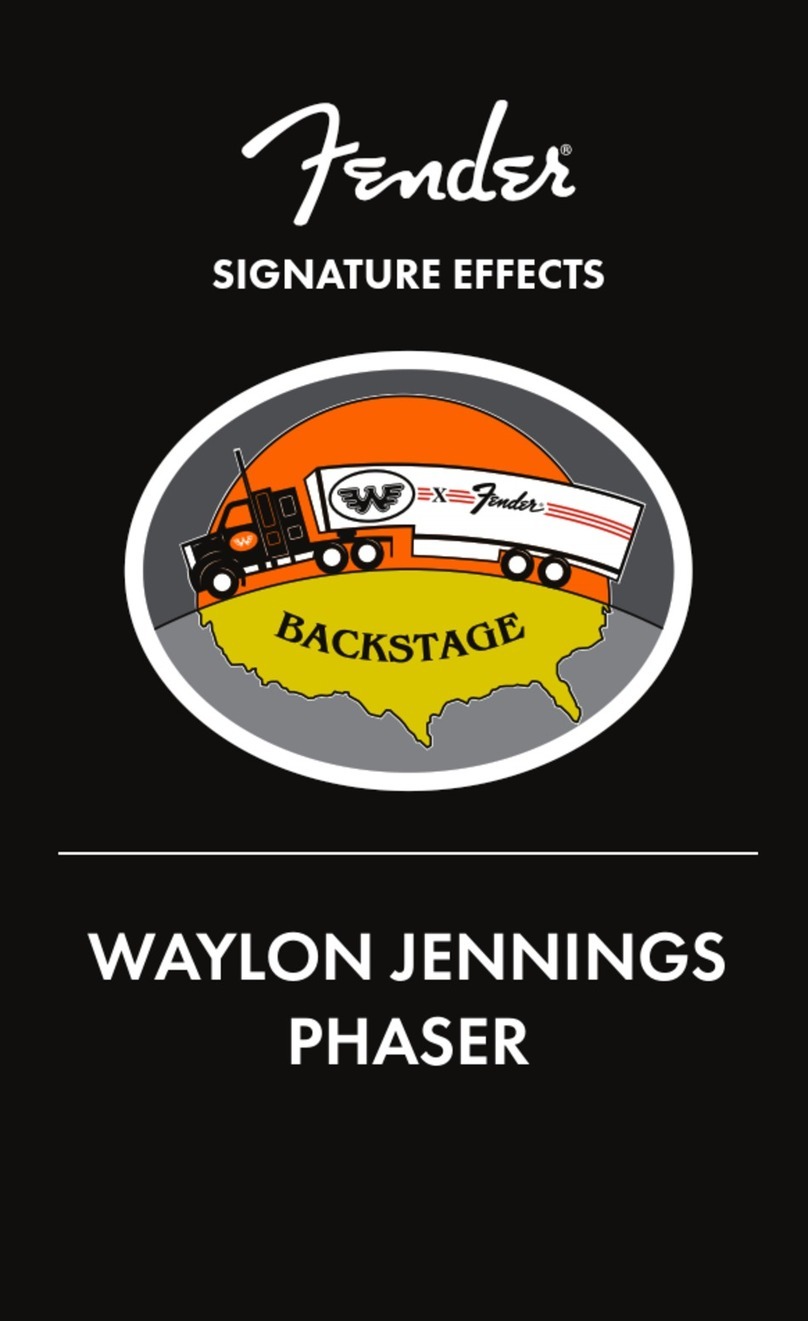 Fender WAYLON JENNINGS PHASER User manual