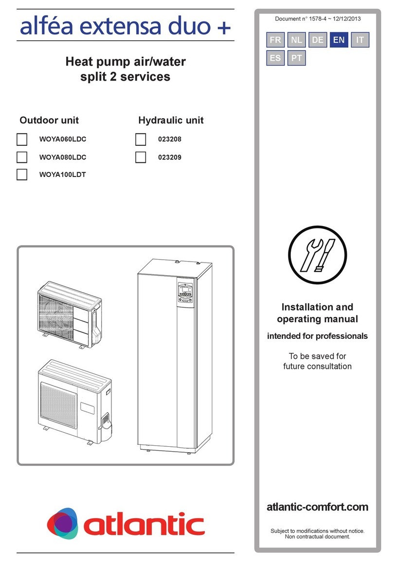 Atlantic alfea extensa duo+ Installation and operating manual