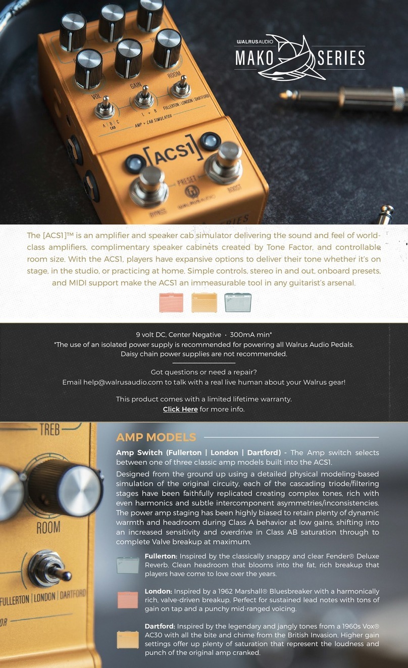 Walrus Audio Mako Series manual