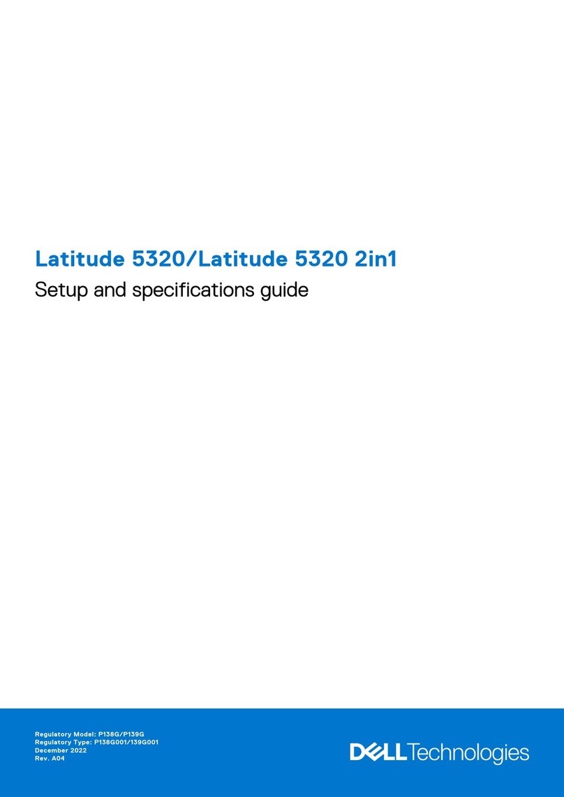 Dell Latitude 5320 Setup and specifications guide