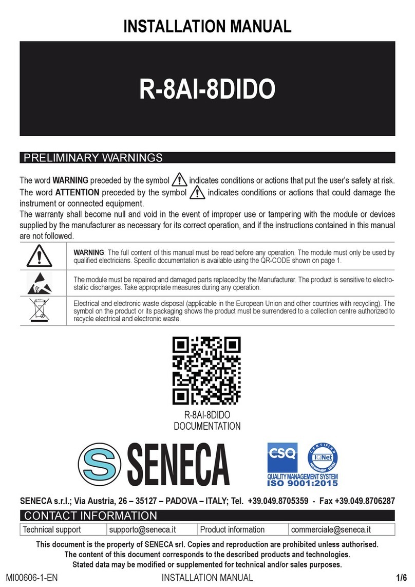 Seneca R-8AI-8DIDO User manual Seneca R-8AI-8DIDO User manual