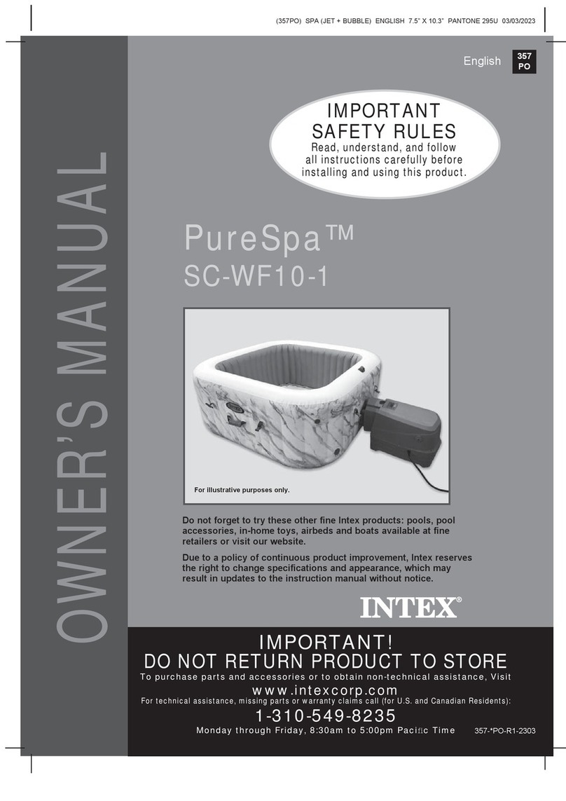 Intex PureSpa SC-WF10-1 User manual